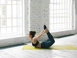 A girl doing pranayama to improve lung capacity