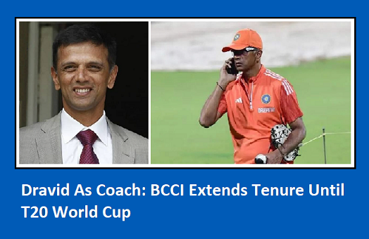 Dravid As Coach: BCCI Extends Tenure Until T20 World Cup