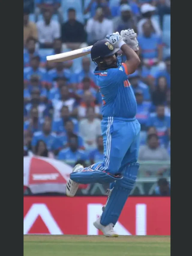 Rohit Sharma hit 10 fours and 3 sixes in his innings.