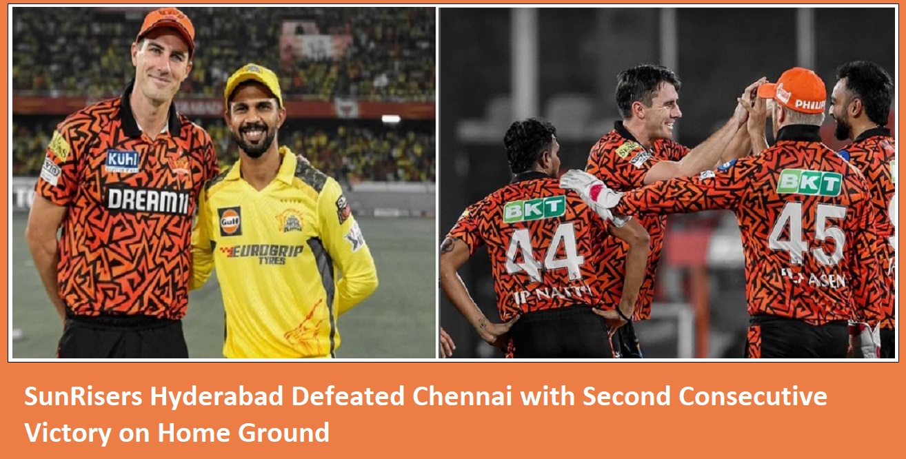 SunRisers Hyderabad Defeated Chennai with Second Consecutive Victory on Home Ground