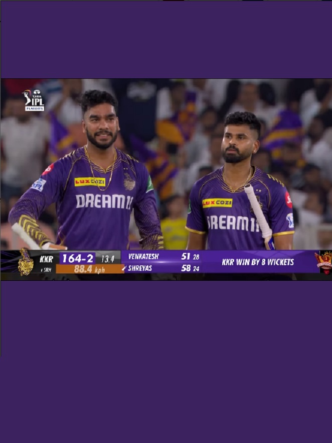 Kolkata Knight Riders triumph over Sunrisers Hyderabad in IPL Qualifier.