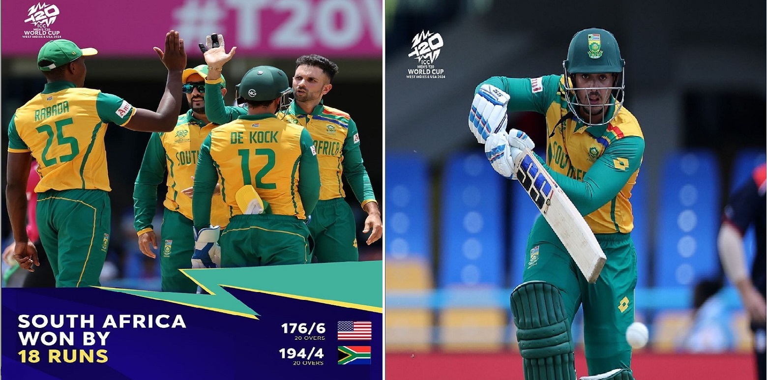 South Africa Starts Super-8 with a Bang, Defeats USA in Thriller