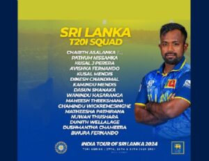 Sri Lanka Announces T20 Squad for Series Against India