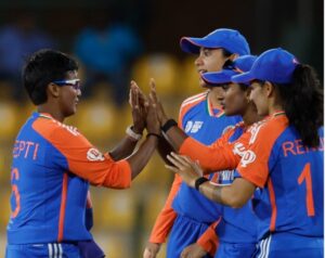 India beats Bangladesh by 10 wickets to secure a place in the Women’s Asia Cup final.