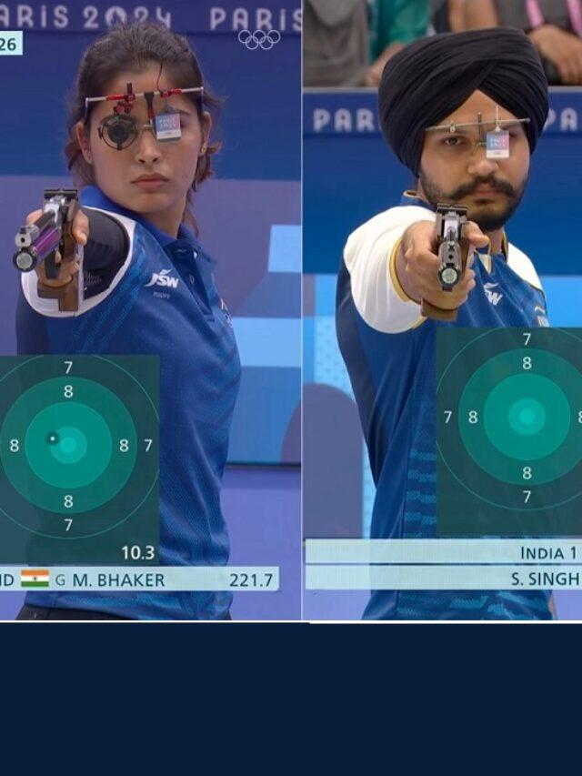 Manu Bhaker and Sarabjot Singh Secure Bronze in Pistol Mixed Event: A Historic Achievement for Indian Shooting