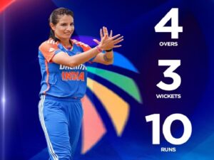 India beats Bangladesh by 10 wickets to secure a place in the Women’s Asia Cup final.