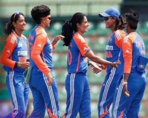 India beats Bangladesh by 10 wickets to secure a place in the Women’s Asia Cup final.