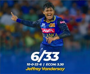 Jeffrey Vandersay's Spell Shocks India in Second ODI