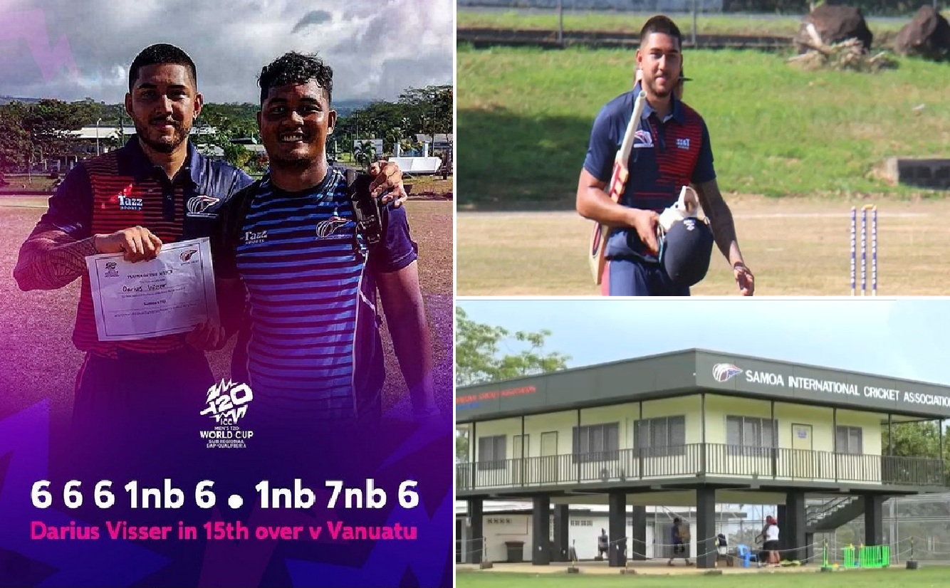 New T20 Record: Darius Visser Hits 6 Sixes in an Over, Scores 39 Runs
