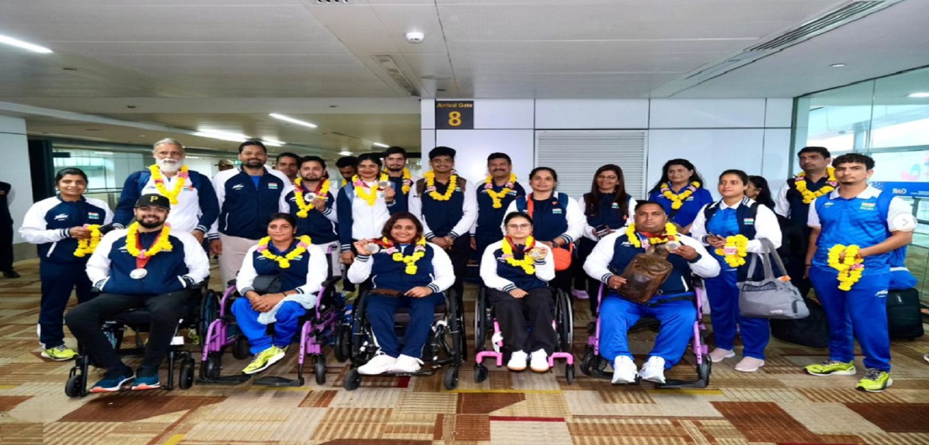 Paris Paralympics Medalists Return Home: Celebrations in Delhi